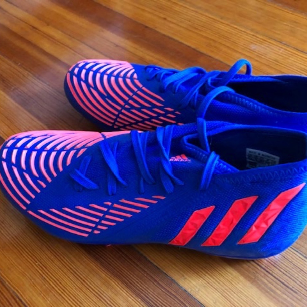 NEW Adidas Predator Edge.2 FG Blue Soccer Football Cleats Shoes